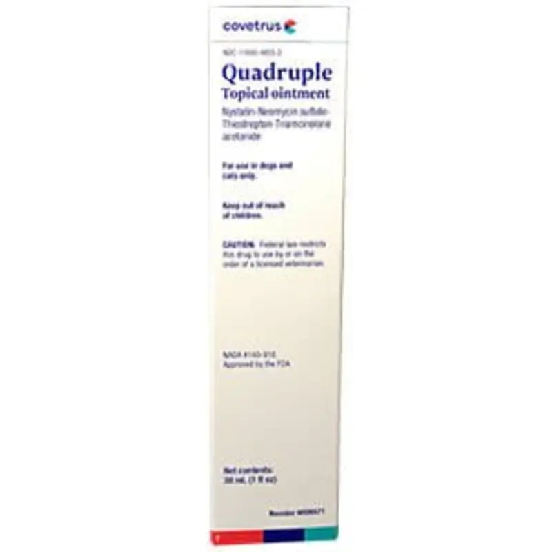 Rx Quadruple Topical Ointment (Quadritrop) for Dogs & Cats, 30 mL