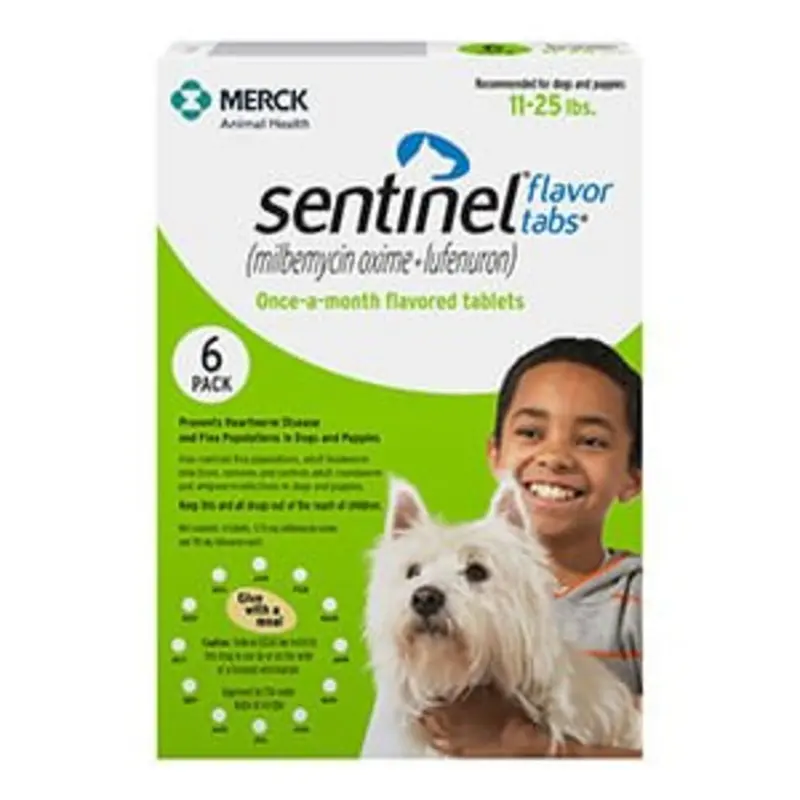 Sentinel Once-a-month Flavor Tabs for Dogs, 6 Pack