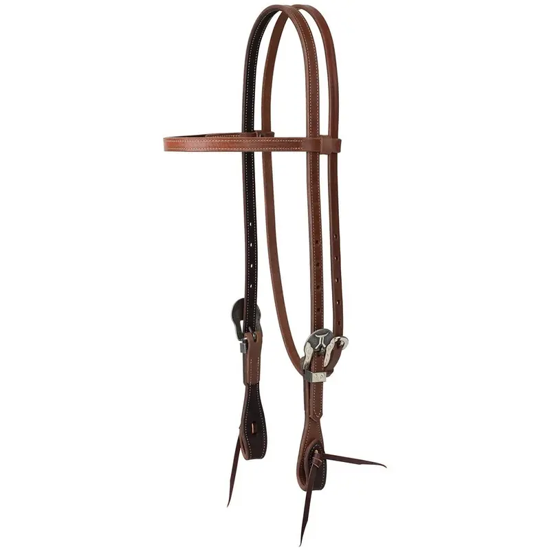 Smarty x Synergy Latigo Lined Oiled Harness Leather Headstall with Designer Hardware