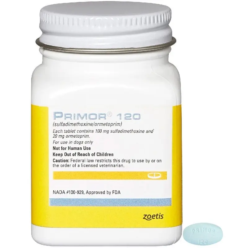 Rx Primor (sulfadimethoxine/ormetoprim) Tablets for Dogs