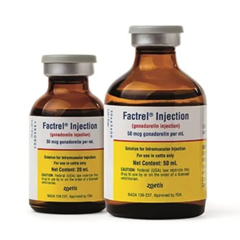 Rx Factrel (gonadorelin) Injection for Cattle, 50 mcg/mL