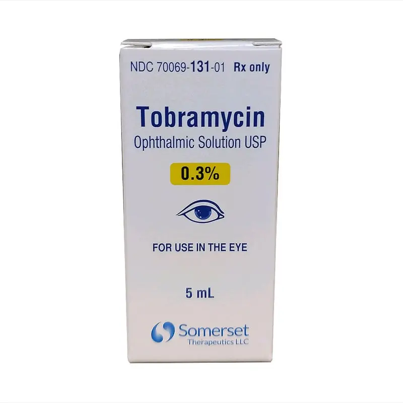 Rx Tobramycin (Generic) Opthalmic Solution 0.3%, 5ml bottle