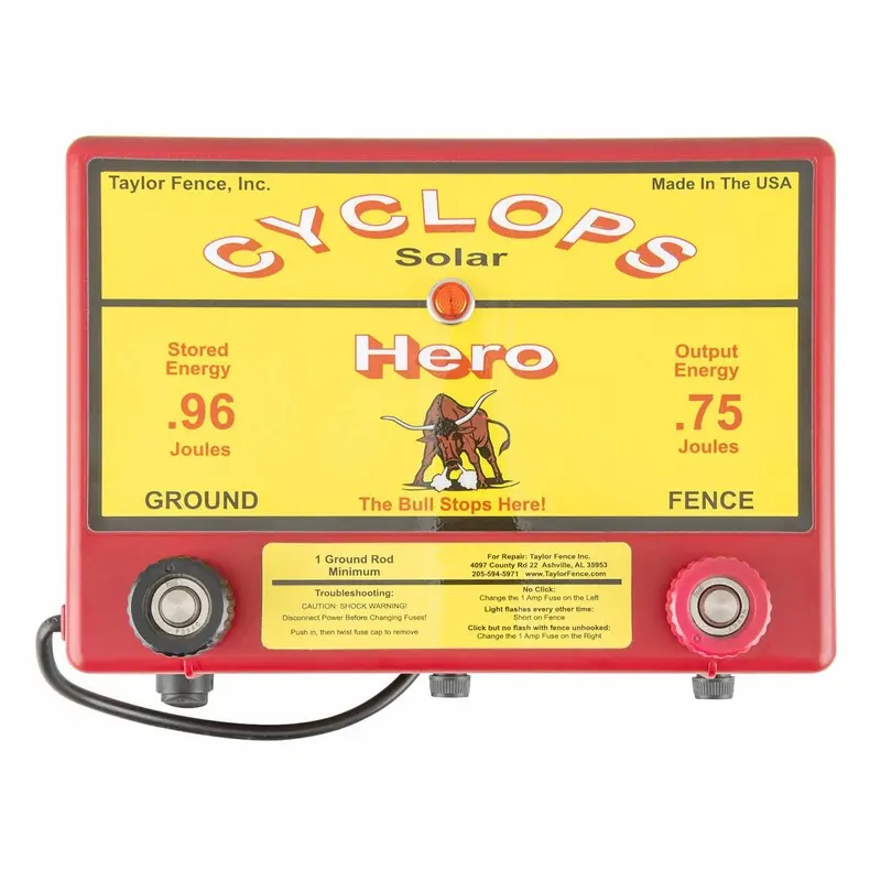 Cyclops Hero Solar .75 Joule Fence Charger
