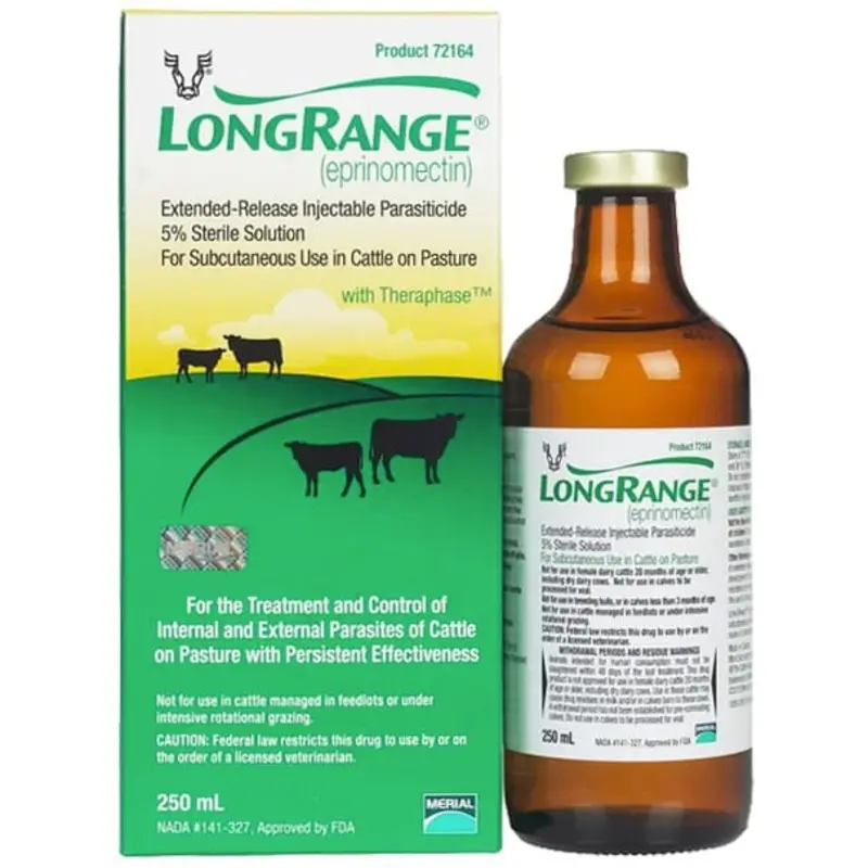 Rx LongRange (eprinomectin) ERI Extended-Release Injection for Cattle