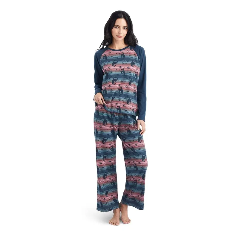 Ariat Women's Pajama Set, Bucking Serape