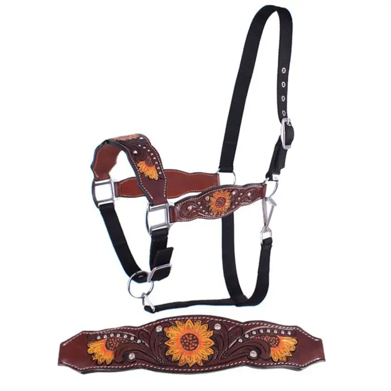 Showman Sunflower & Rhinestone Bronc Halter
