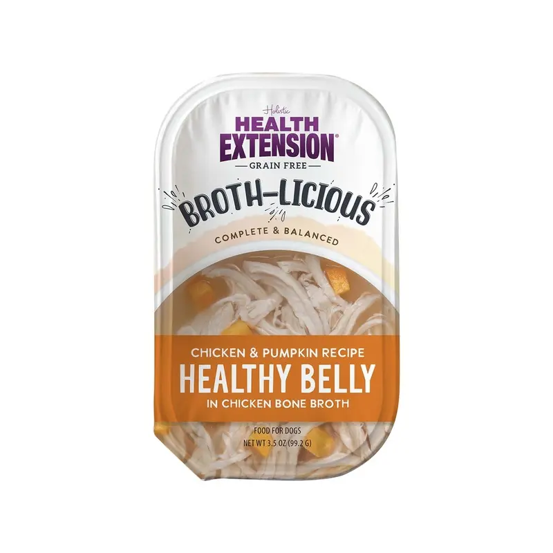 Broth-Licious in Bone Broth-Healthy Belly Recipe Dog Food, 3.5 oz Tray