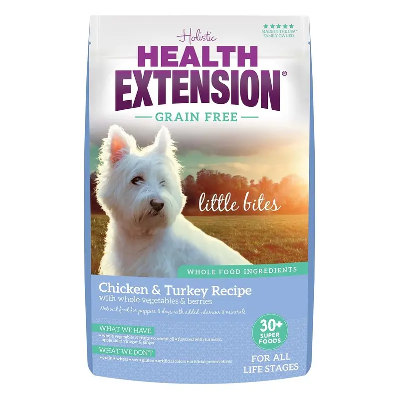 Health Extension Grain-Free Chicken & Turkey Little Bites Small Breed Dry Dog Food