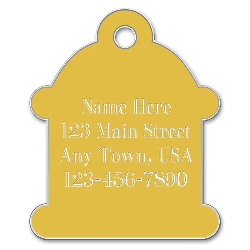 Jeffers Custom Personalized Engraved Hydrant ID Dog Tags