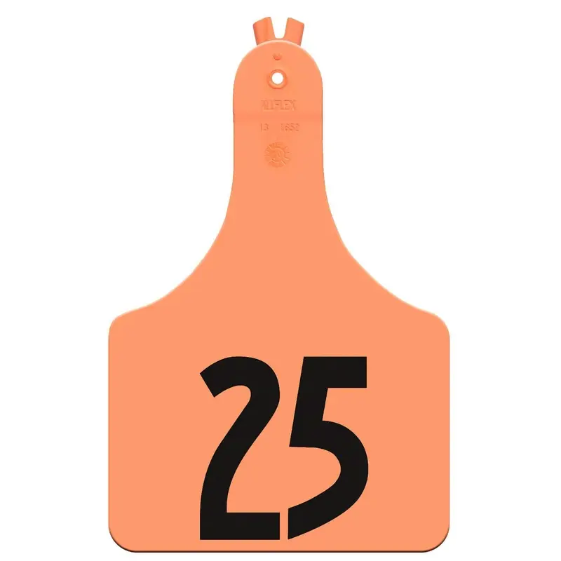 Allflex ATag Numbered 1-Piece Ear Tags, 25 ct