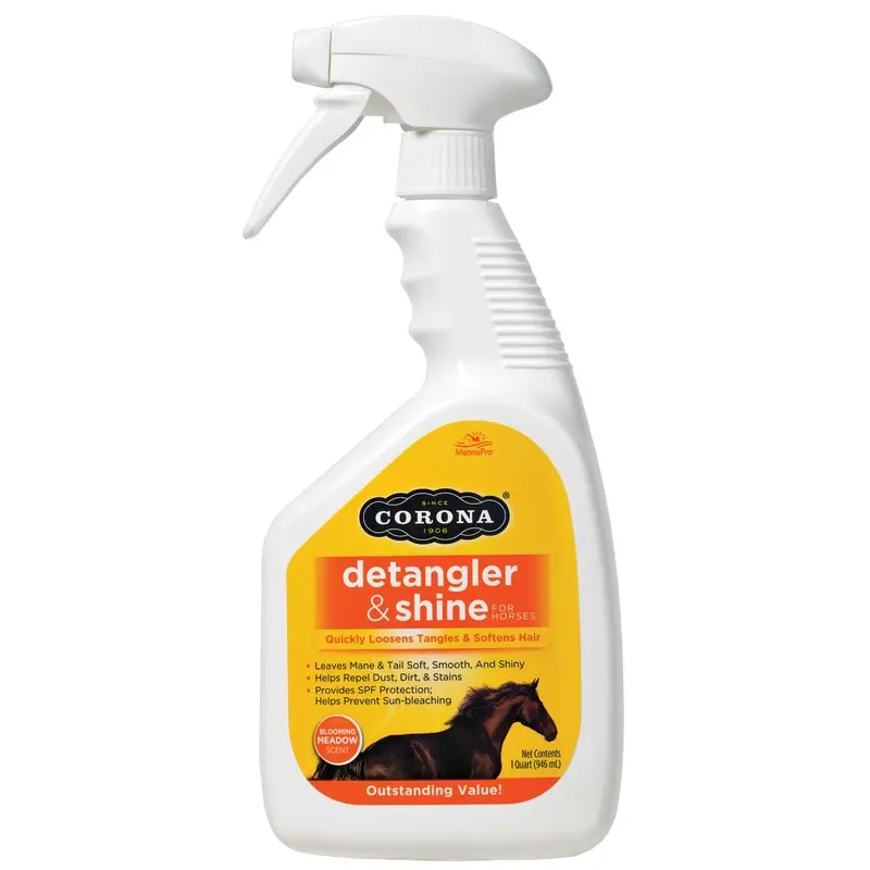 Corona Detangler & Shine Grooming for Horses, 32 oz