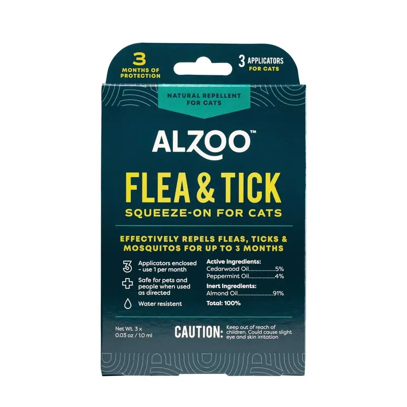 Plant-Based Flea & Tick Squeeze-On Topical for Cats