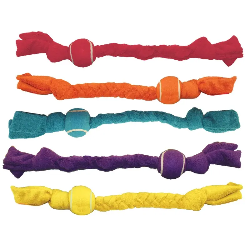 "Throw in The Towel" with Tennis Ball Dog Toy, 19"L