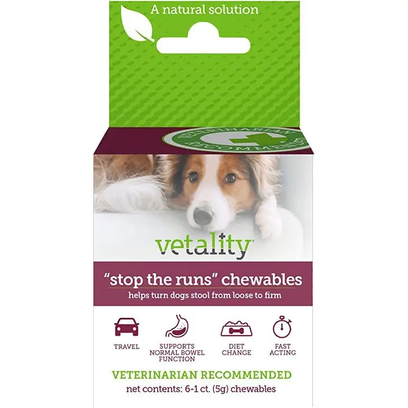'Stop the Runs' Anti-Diarrhea Chewables for Dogs, 6-1 ct