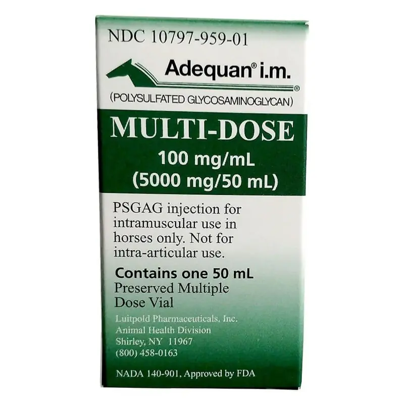 Rx Adequan i.m. (polysulfated glycosaminoglycan) Multi-Dose Injection for Horses