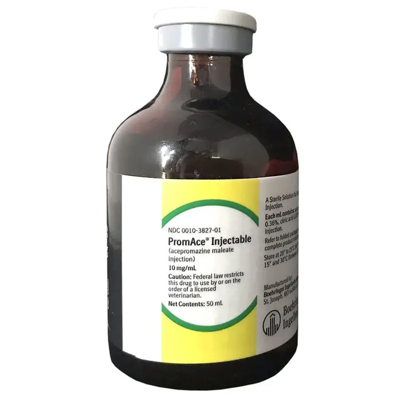 Rx PromAce (acepromazine maleate) Injection for Horses & Pets, 50mL