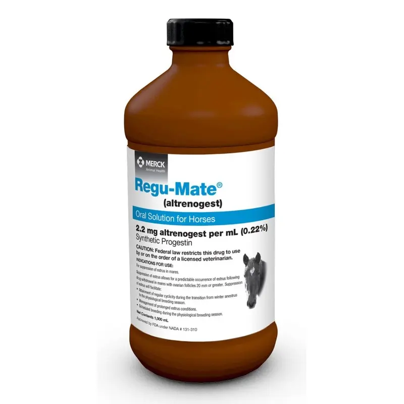 Rx Regu-Mate (altrenogest) Oral Solution for Horses, 1000mL
