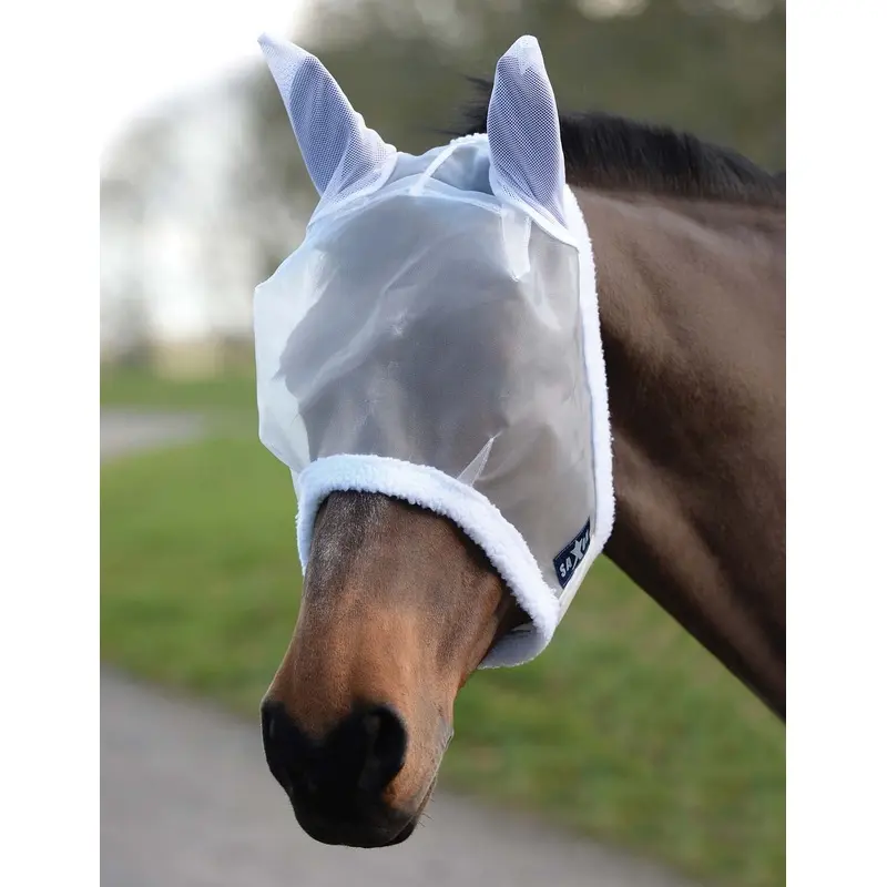 Saxon Horse Fly Mask, White
