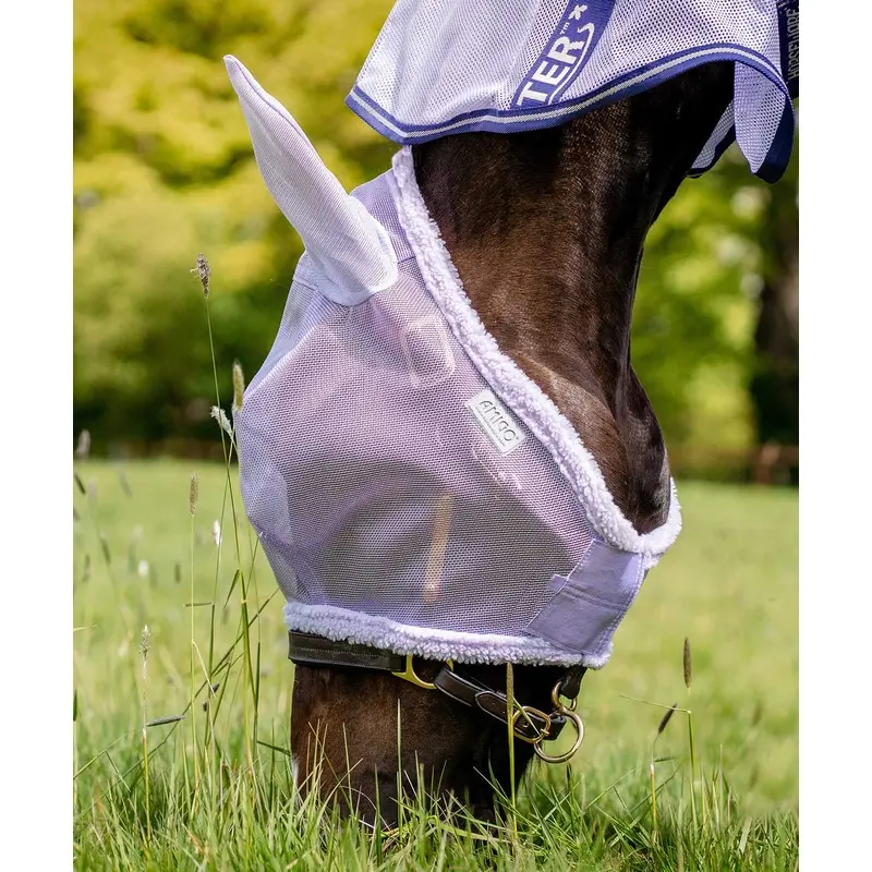 Amigo Horse Fly Mask with Ears, Lavender
