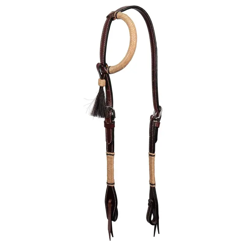 Buffalo Leather Natural Rawhide One Ear Headstall