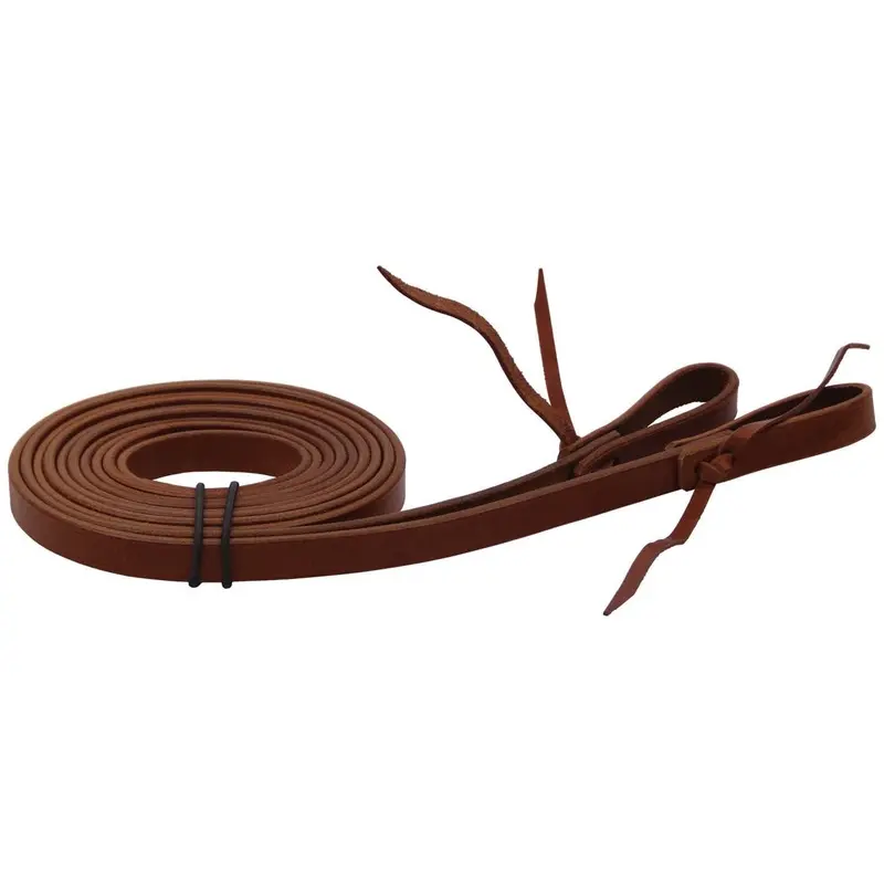 Buffalo Leather Working Cowboy Split Horse Reins, 7'