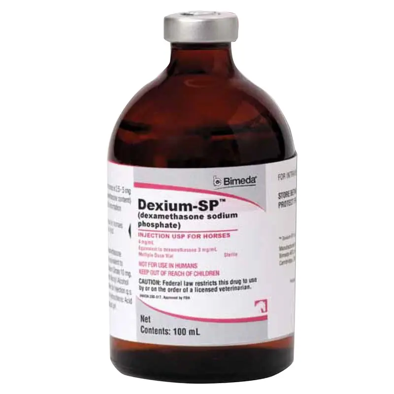 Rx Dexium SP (dexamethasone sodium phosphate) Injection for Horses, 4mg/ml x 100 ml