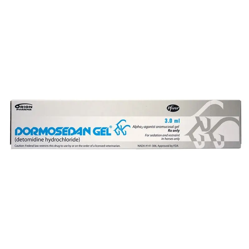 Rx Dormosedan (detomidine hydrochloride) Gel for Horses