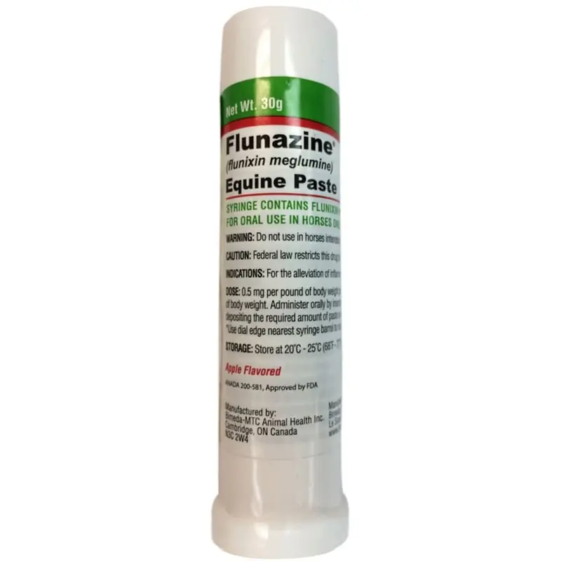 Rx Flunazine (flunixin meglumine) Equine Paste x 30gm tube
