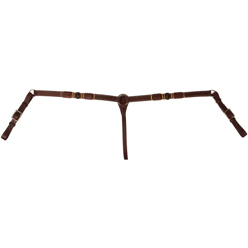 Buffalo Leather Tres Rawhide Breast Collar