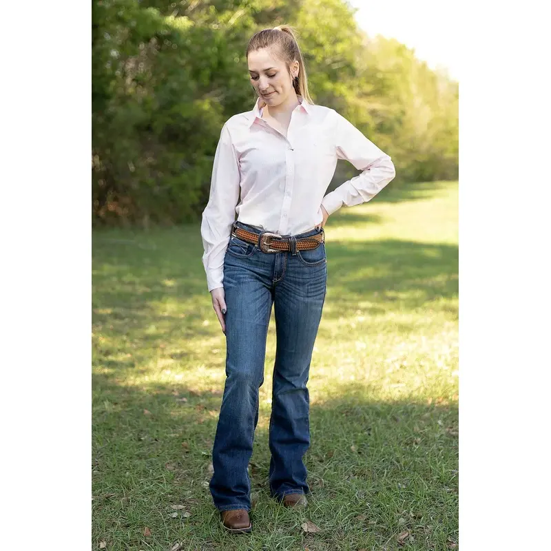 Women's VentTek Stretch Shirt, Strawberry Stripe