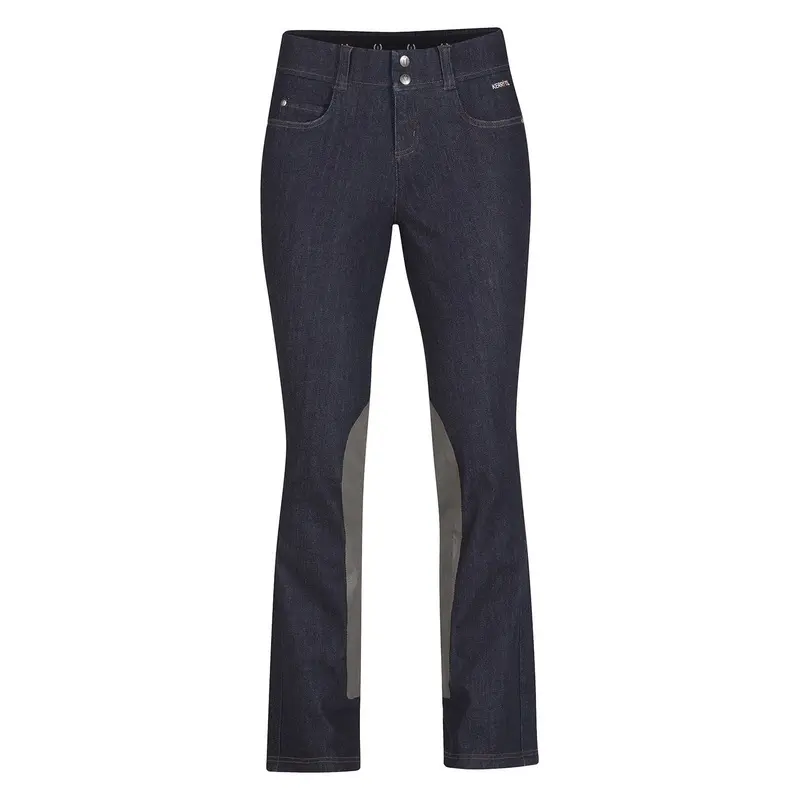 Stretch Denim Extended Knee Patch Bootcut, Reg Length