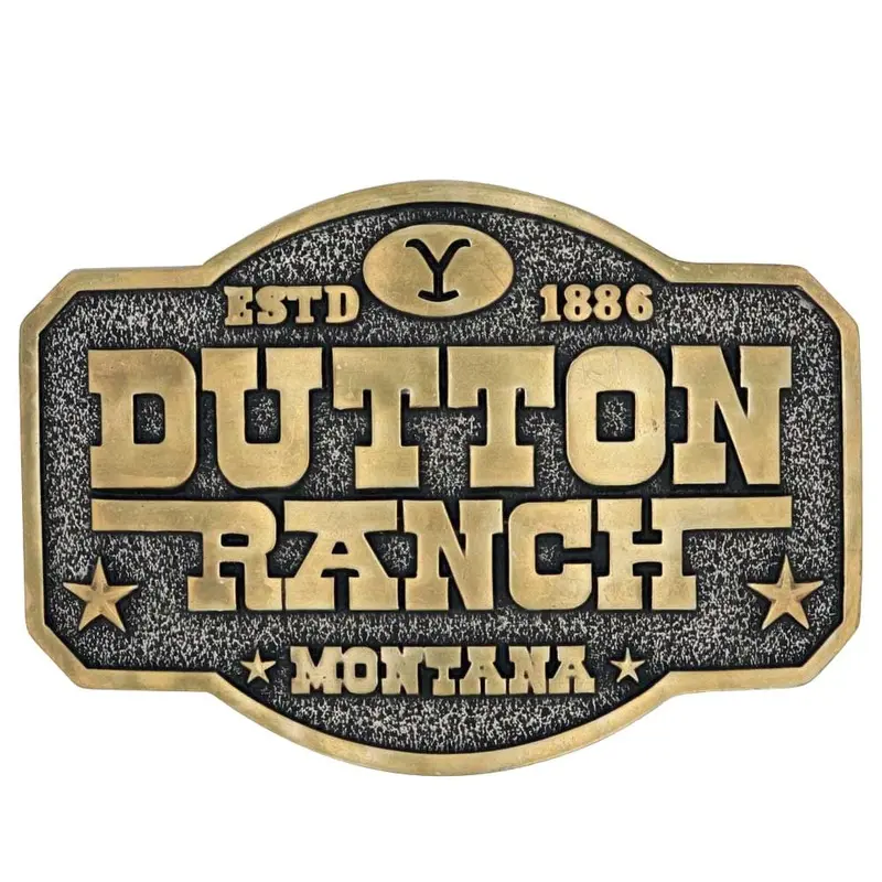 The Y Yellowstone Dutton Ranch Attitude Belt Buckle