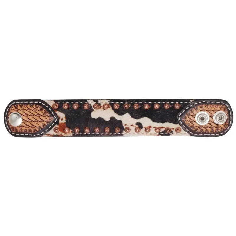 Rafter T Peppered Hide Cuff Bracelet