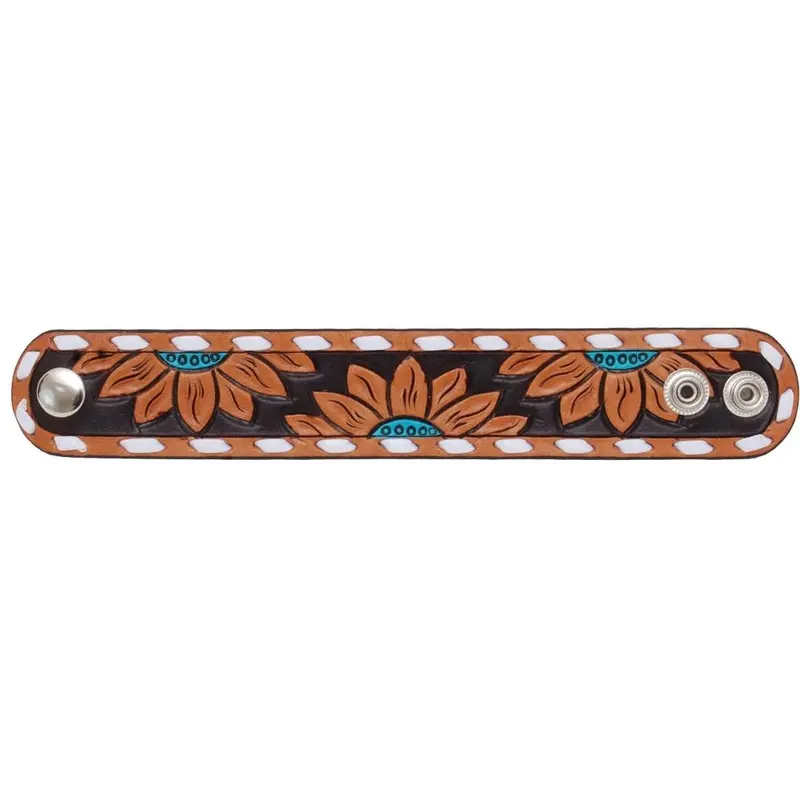 Rafter T Turquoise Sunflower Cuff Bracelet