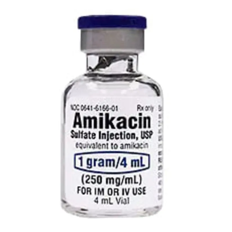 Rx Amikacin Sulfate (Generic) Injection 1gm/4ml, 10 x 4ml vials