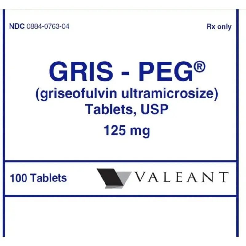 Rx Gris-PEG Tabs, 125 mg x 100 ct