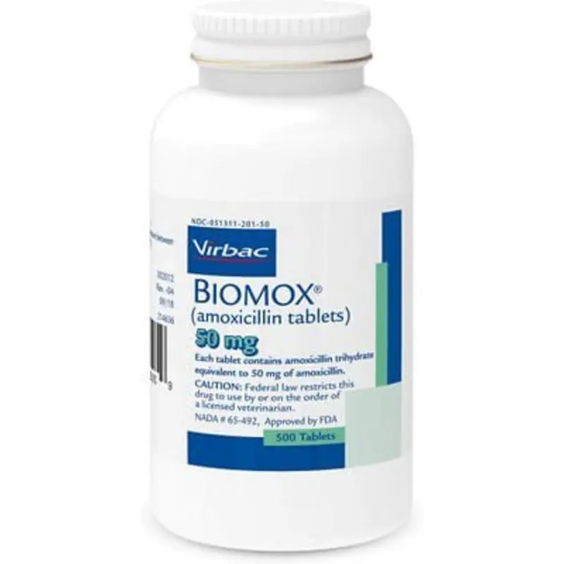 Rx Biomox (amoxicillin) Tablets for Dogs