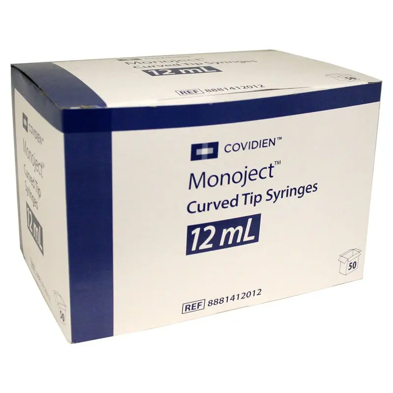 Rx Ideal Syringe, 12cc Curved Tip, 50ct