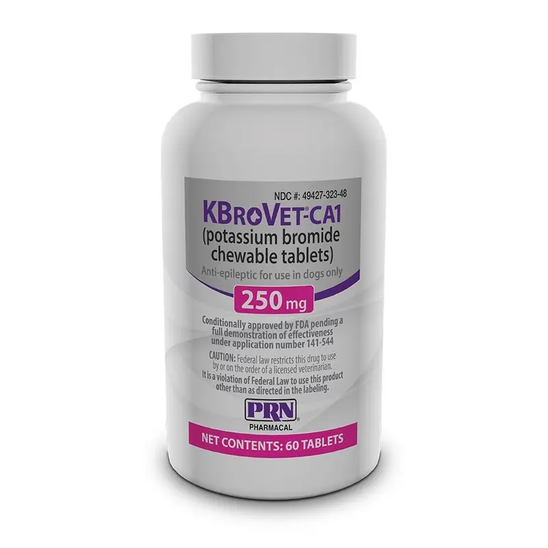 Rx KBroVet-CA1 (potassium bromide chewable tablets) Chew Tabs for Dogs