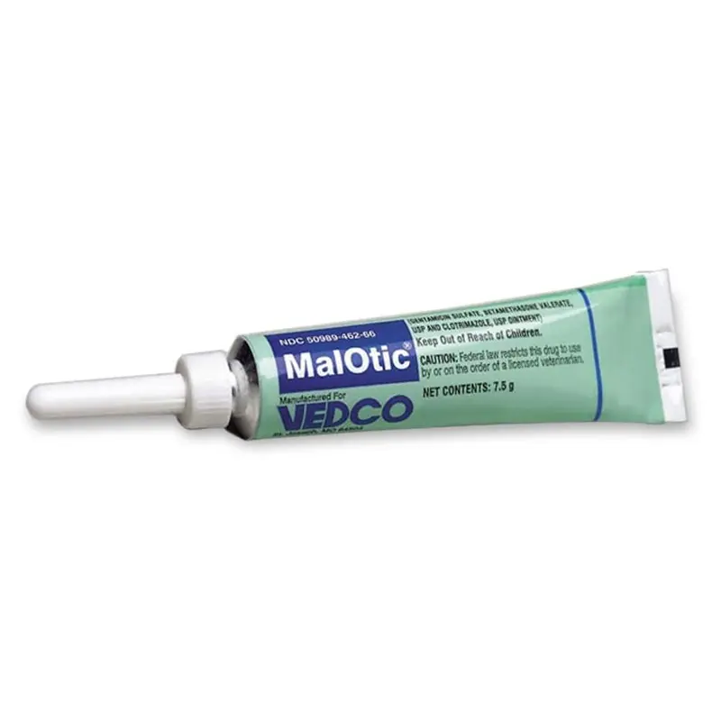 Rx MalOtic (gentamicin-betamethasone-clotrimazole) Ointment for Dogs
