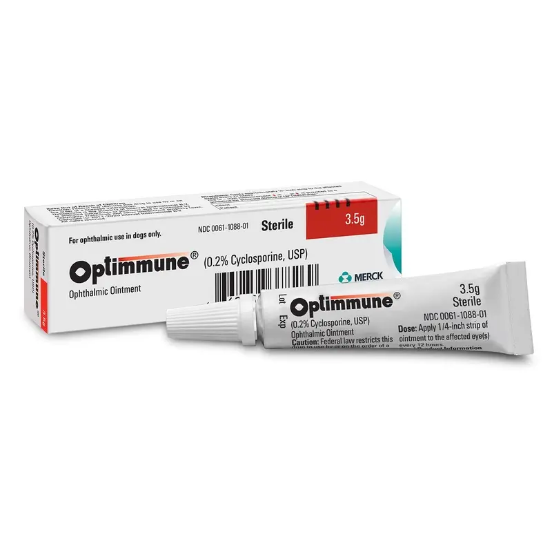 Rx Optimmune (cyclosporine) Opthalmic Ointment for Dogs, 3.5gm Tube