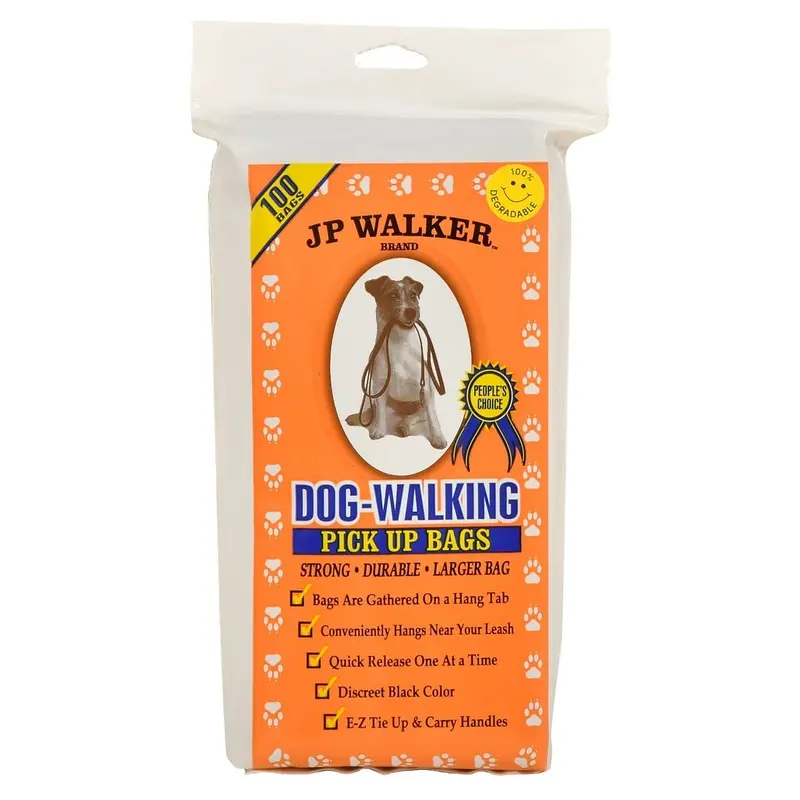 JP Walker Dog-Walking Pick Up Bags, 100 ct