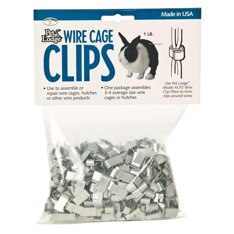 Cage Clips (J Clips), 1 lb pkg