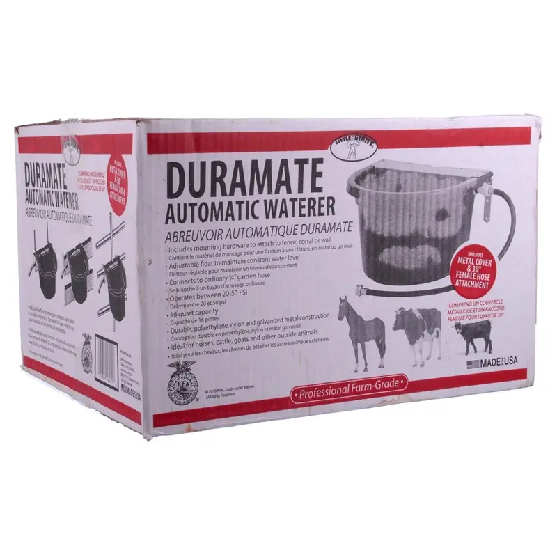 Duramate Automatic Livestock Waterer, 16 qt