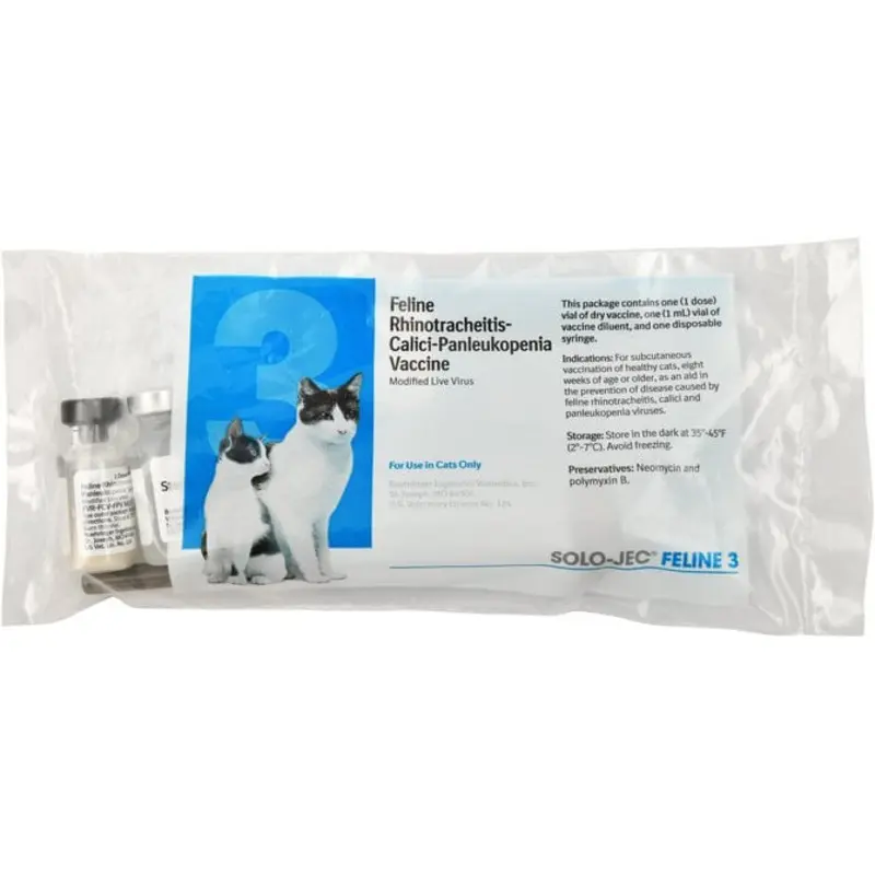 Solo-Jec Feline 3 Cat Vaccine, Single Dose