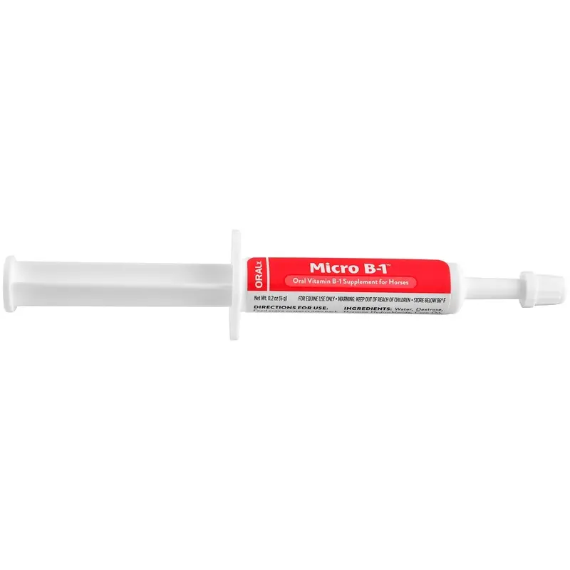 Micro Vitamin B-1 Oral Gel for Horses, 6 mL