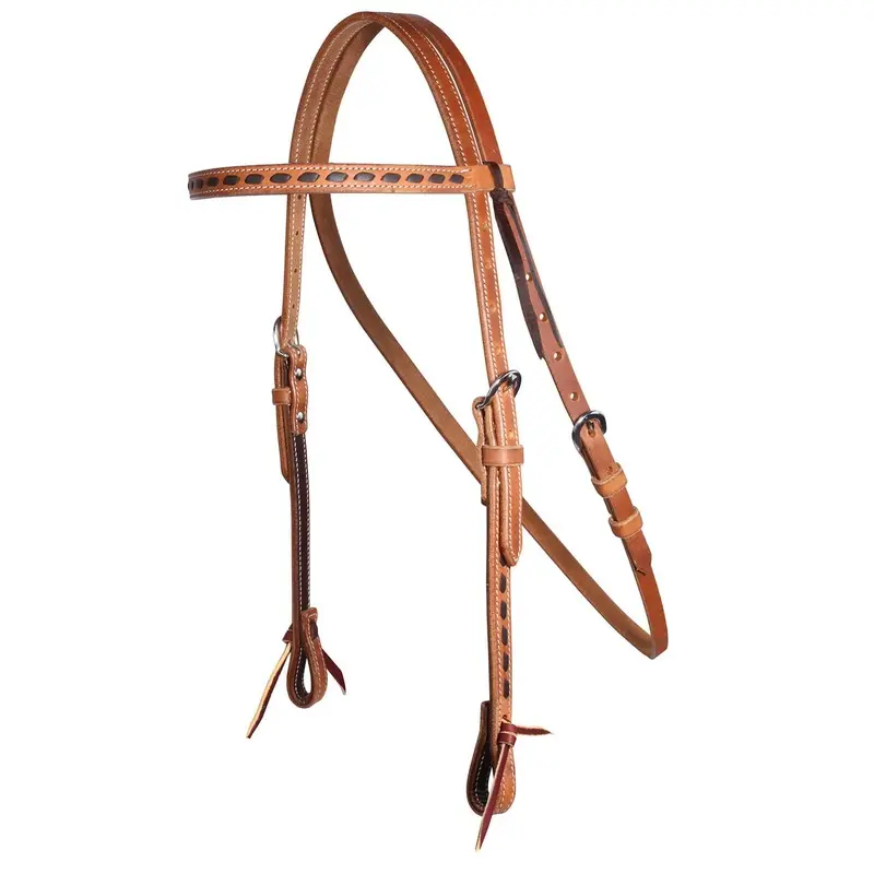 Professional's Choice Buckstitch Harness Leather Browband Headstall