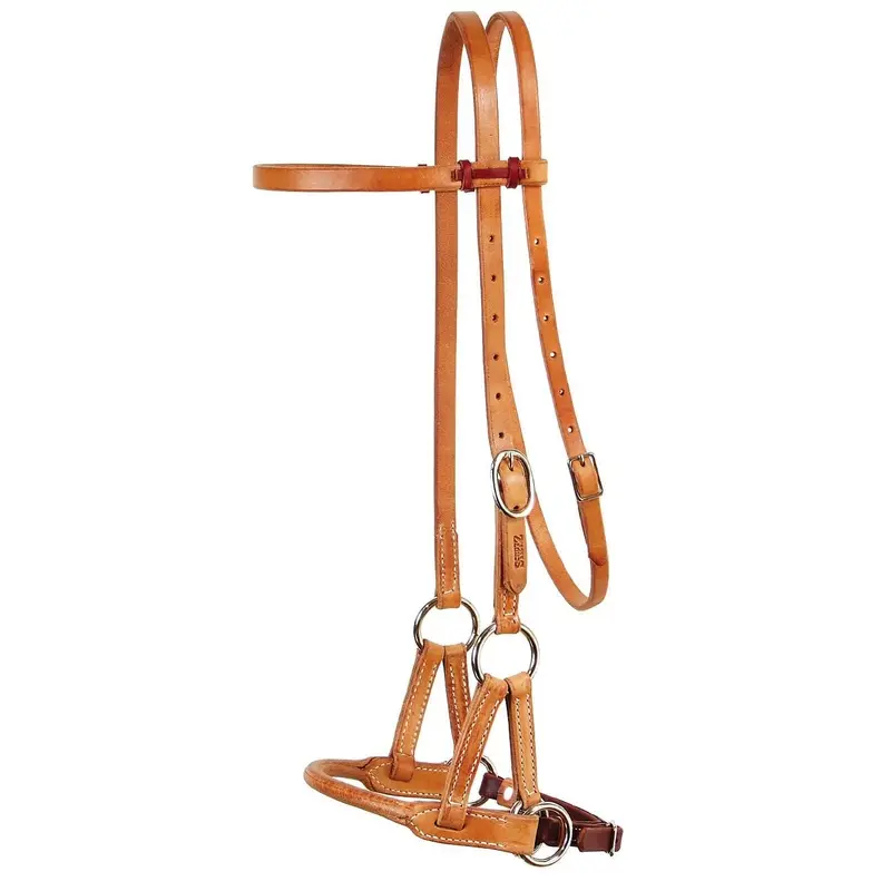 Professional's Choice Schutz Round Leather Nose Side Pull