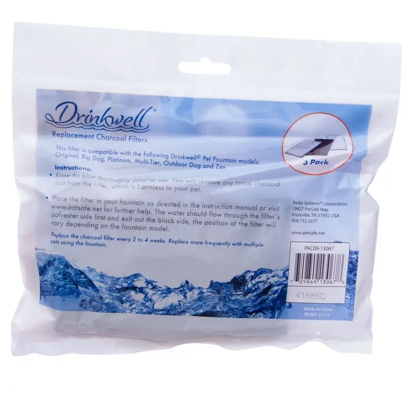 Carbon Drinkwell Pet Fountain Filters, 3 pk