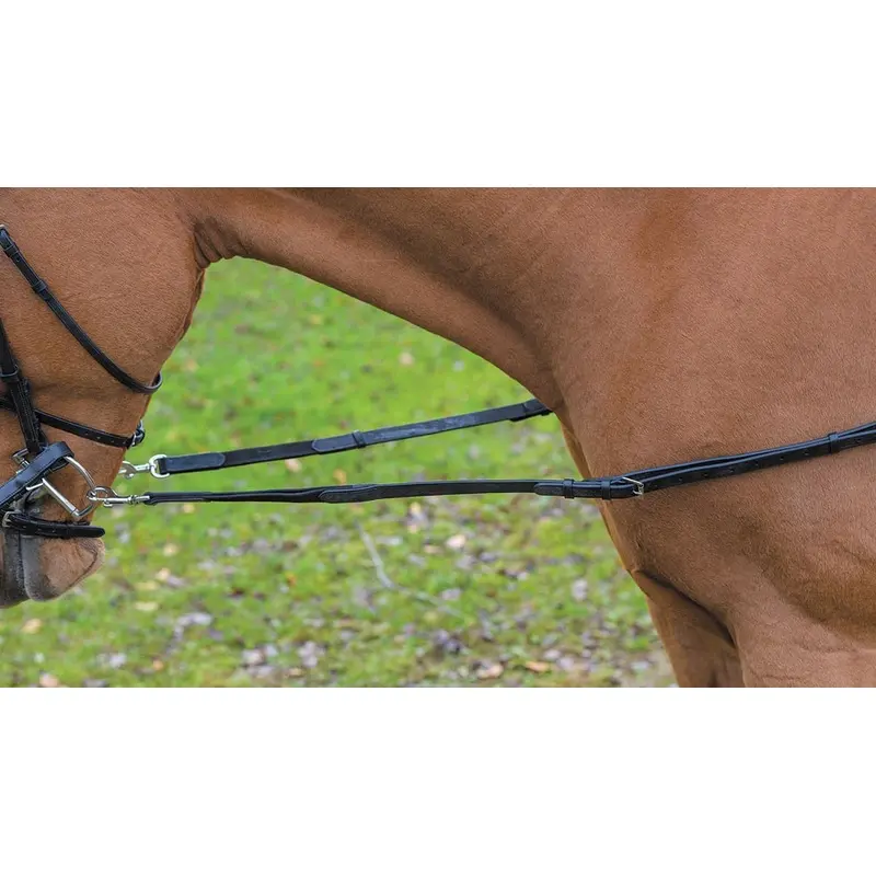 Avignon Leather & Elastic Horse Side Reins